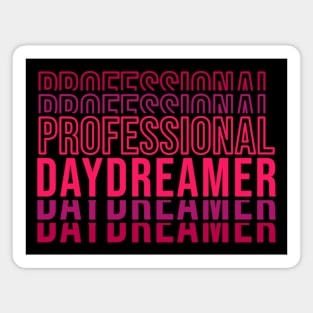 Professional Daydreamer | Red Typography Magnet